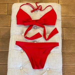 Aerie Red Bikini Set